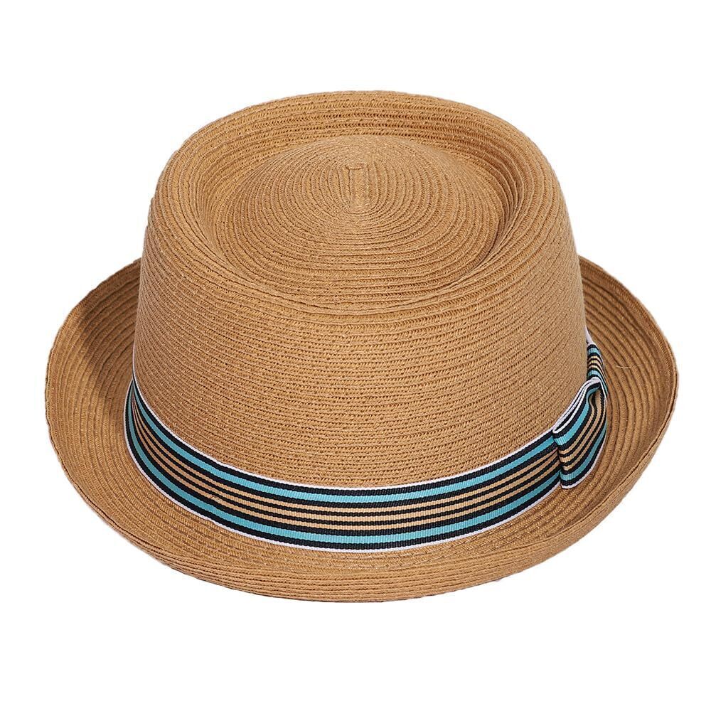 3214 Straw Sun Hat Breaking Bad Hats Porkpie Hats with Ribbon Heisenberg